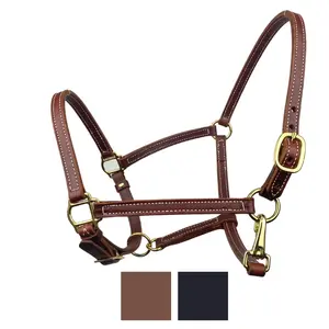 Leather Breakaway Horse Halter
