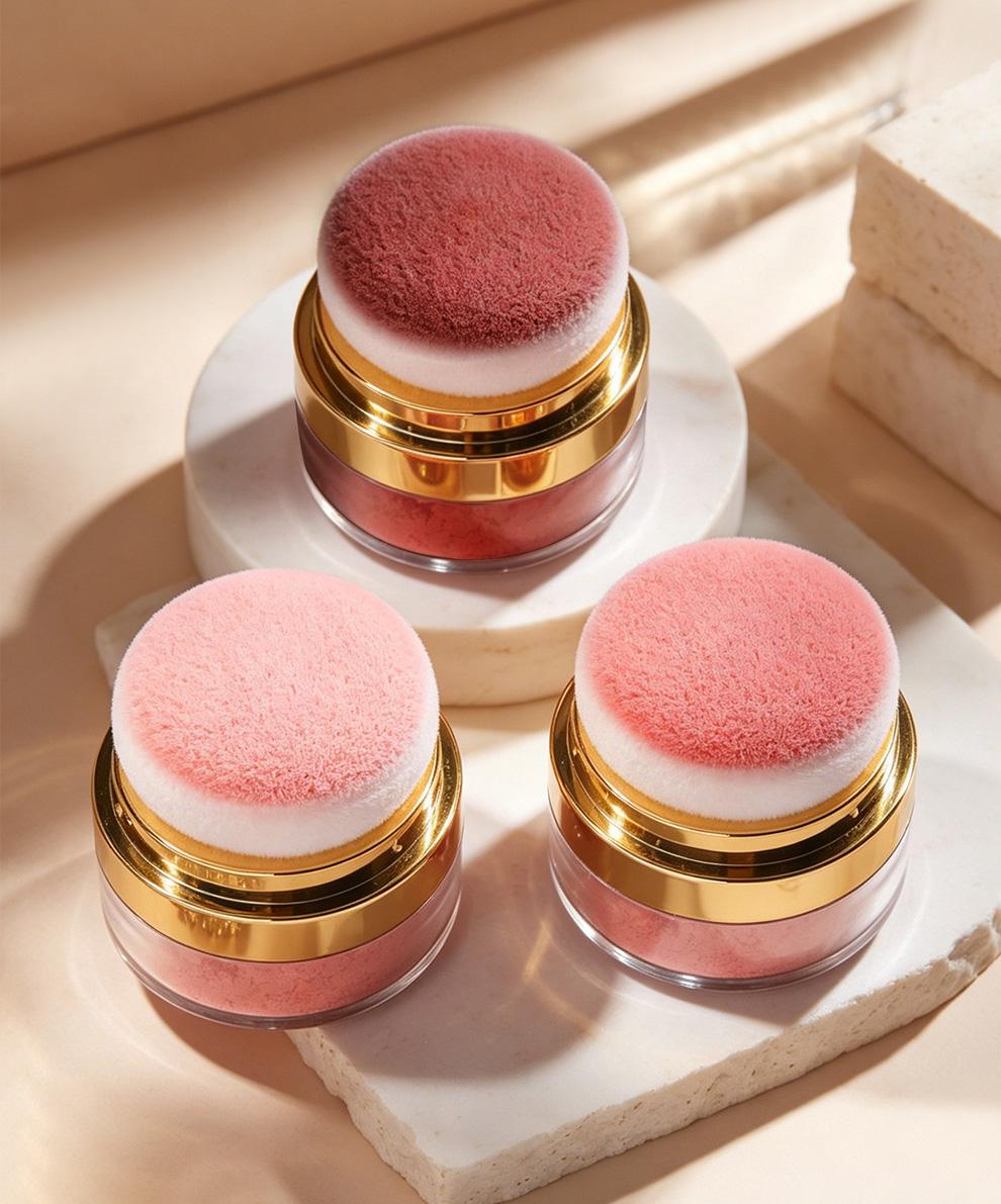 3 boxes,makeup set kit,Lazy blush, quick makeup, with a small mirror, makeup at any time, 3 color blush, enhance color, cosmetics,Valentine's Day gift，Holiday gift