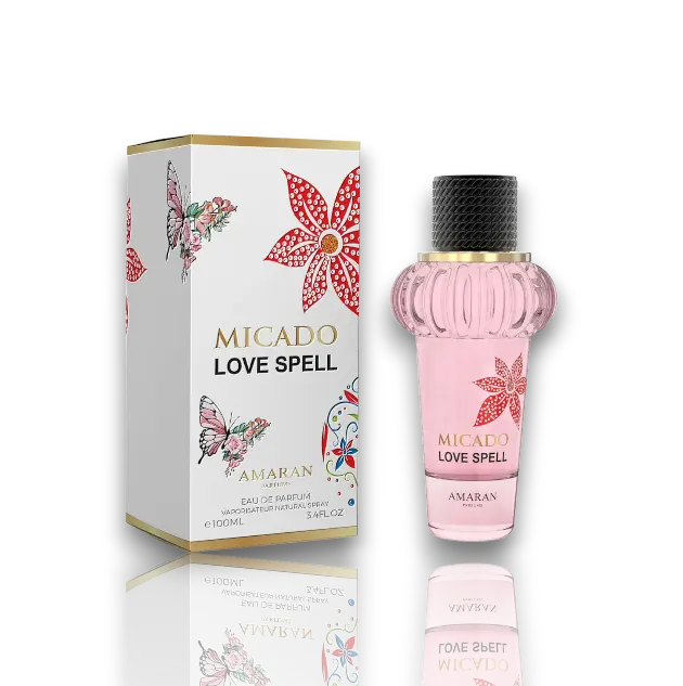 Amaran | Micado | Love Spell | Women's Fragrance | 100 ML 3.4 OZ | Eau De Parfum | Violet - Tuscan Iris & Green Notes