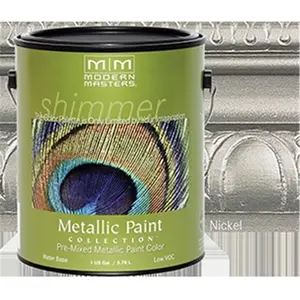 MODERN MASTERS ME708 1 Gal. Nickel Metallic Paint