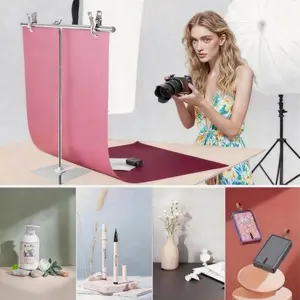 6PCS Extra Large 34×22in Double-Sided Solid & Gradient Backdrop Paper – Morandi Minimal Textures for Product Photography, Jewelry, Cosmetics & Food Styling