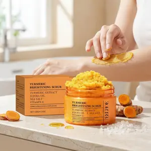 Gentle Turmeric Exfoliating Balm (120g), Mild Body Cleanser, Dead Skin Removal, Hydrating Smoothness, Improves Skin Texture, Refreshing Care