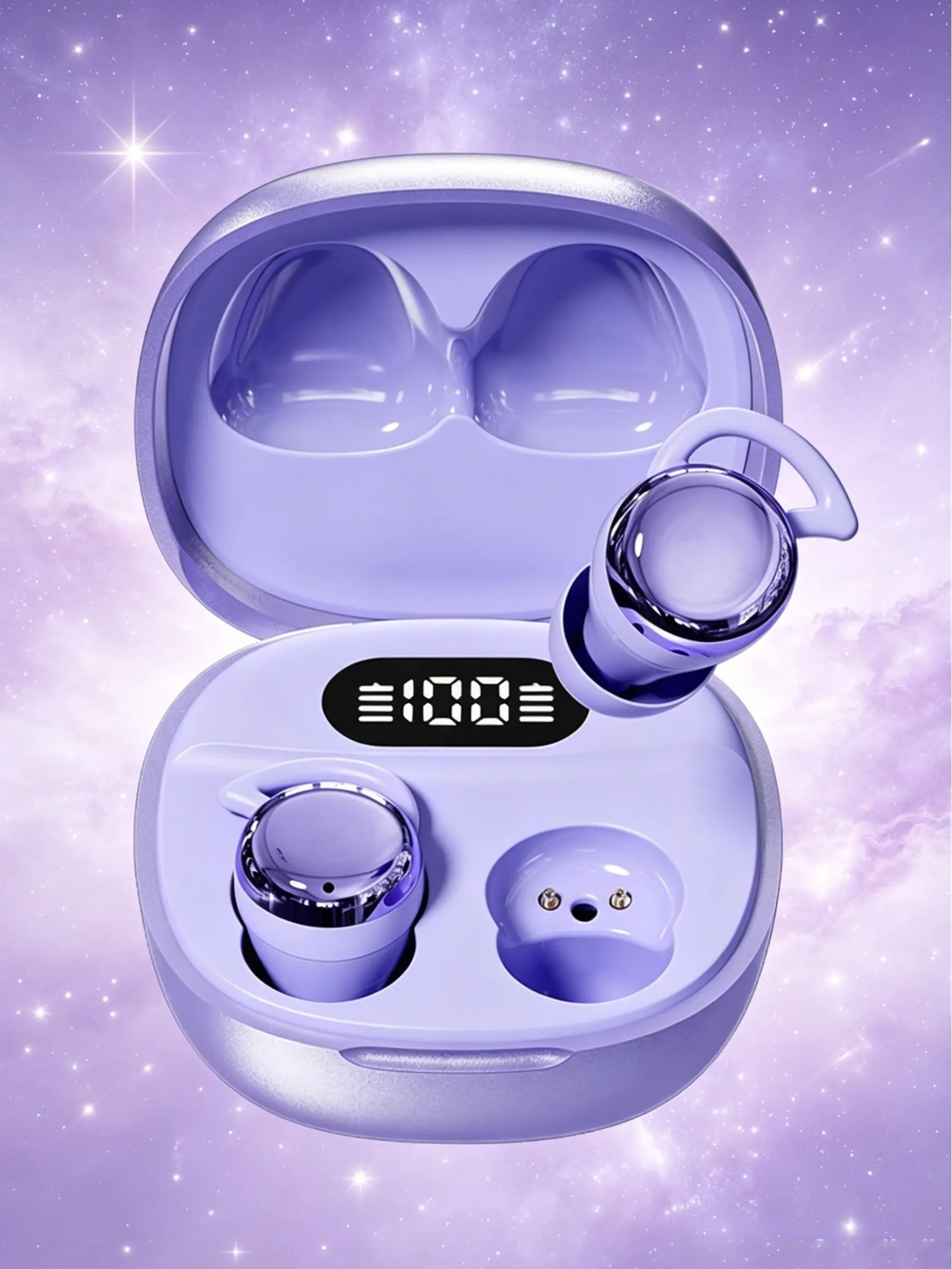 Wireless Bluetooth Earbuds, In-Ear Waterproof Headphones for Side Sleeping, Noise Reduction, Soft All-Night Fit, Slim Lightweight Wear, 28H Playback Charging Case, 20kHz Audio, Compatible with Cellphones & Tablets, Valentine’s Gift