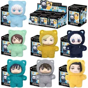Genuine Eaki Jujutsu Kaisen Season 2 Cat Park Party Gojo Satoru Blind Box Plush Wrist Bag Pendant Model Collection