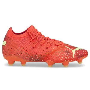 PUMA Womens Future 1.4 Firm GroundArtificial Ground Soccer Cleats Cleated, Firm Ground, Turf - Orange