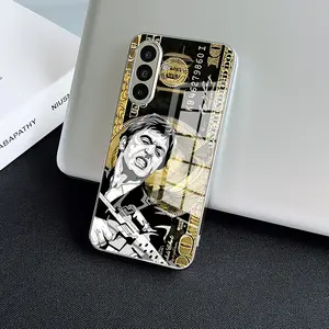 Movie S-Scarface Phone Case for Samsung Galaxy A56, A16, A35, A55, A05S, A34, A25, A05, A14, A24, A54, A73, A04, A53, A13, A23 4G/5G - Shockproof Tempered Glass Back Cover