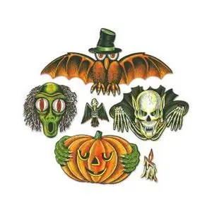 Vintage Halloween Totem Pole Cutouts