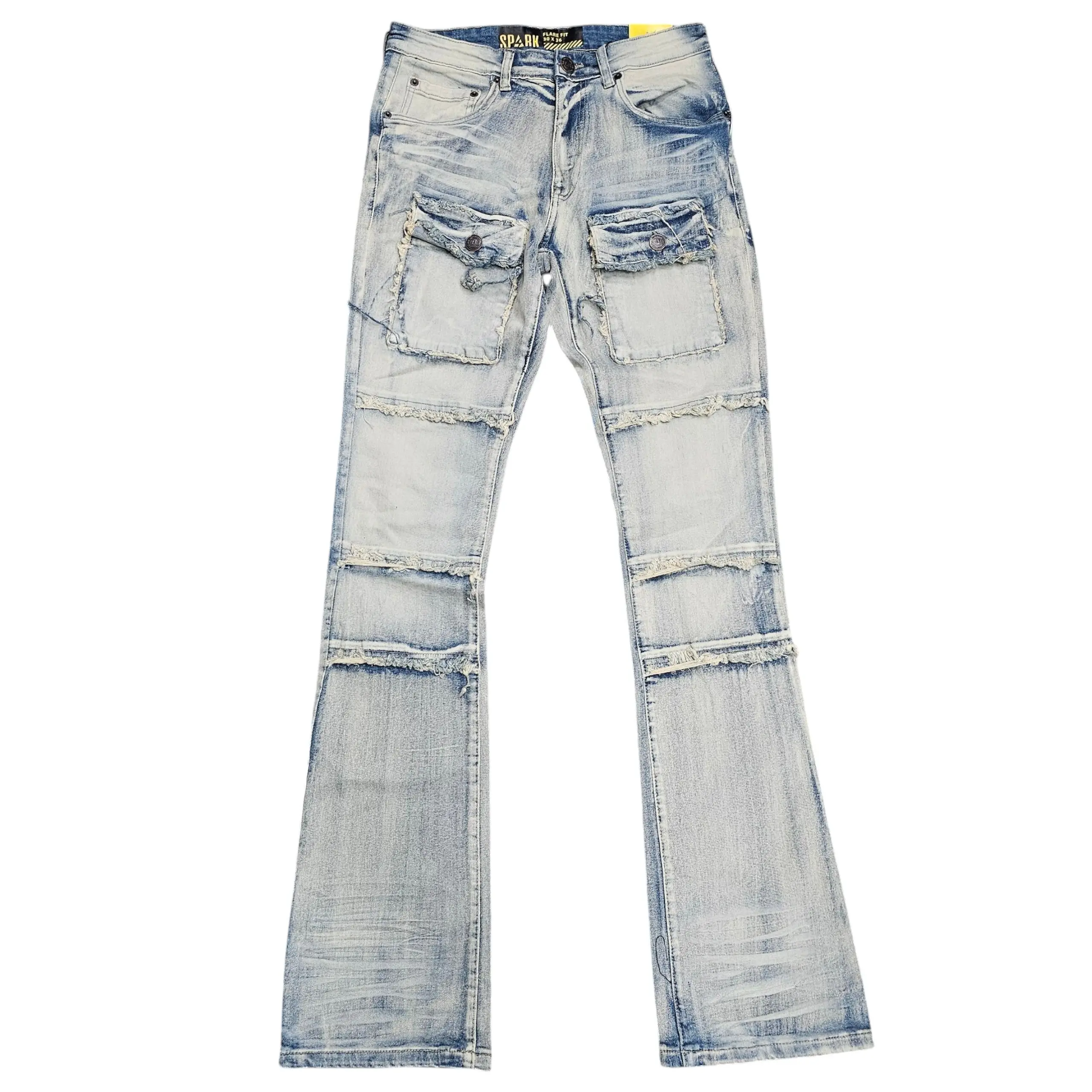 SPARK MEN'S STCKED JEANS MULTI POCKETS S3020P TINT