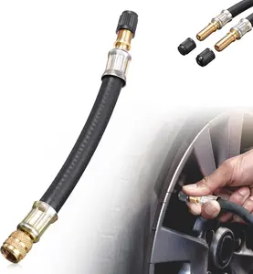 Universal Flexible Tire Valve Extenders 2025 New Tire Valve Extension for Cars Motorcycles RV Trucks Bikes & Scooters Easy Install Versatile Use