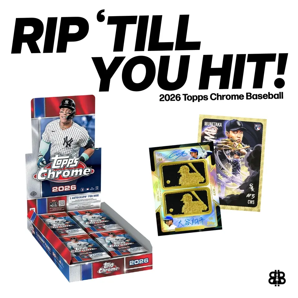 2026 Topps Chrome Baseball Rip Til You Hit - Gold Logoman + SuperFractor LV