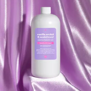 Vanilla Orchid Sandalwood Scented Liquid Laundry Detergent - 32oz Household Scented Laundry Detergent - Long-lasting Scent