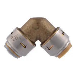 SharkBite Push to Connect 1/2 in. PTC x 1/2 in. CTS Brass 90 Degree Elbow – Quick Plumbing Solution