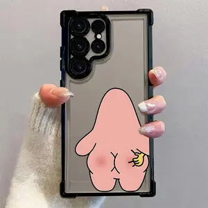 Fun cartoon S-SpongeBobes Phone Case Suitable for Samsung Galaxy S26 S25 S24 A57 A37 A07 A26 A36 A55 A35 A06 A16 A05 A14 A24 A34 A54 A15 A05S A25 A04e A04 S23 S22 S21 FE Ultra Plus Edge 4G 5G Anti Fall Transparent Soft Back Cover