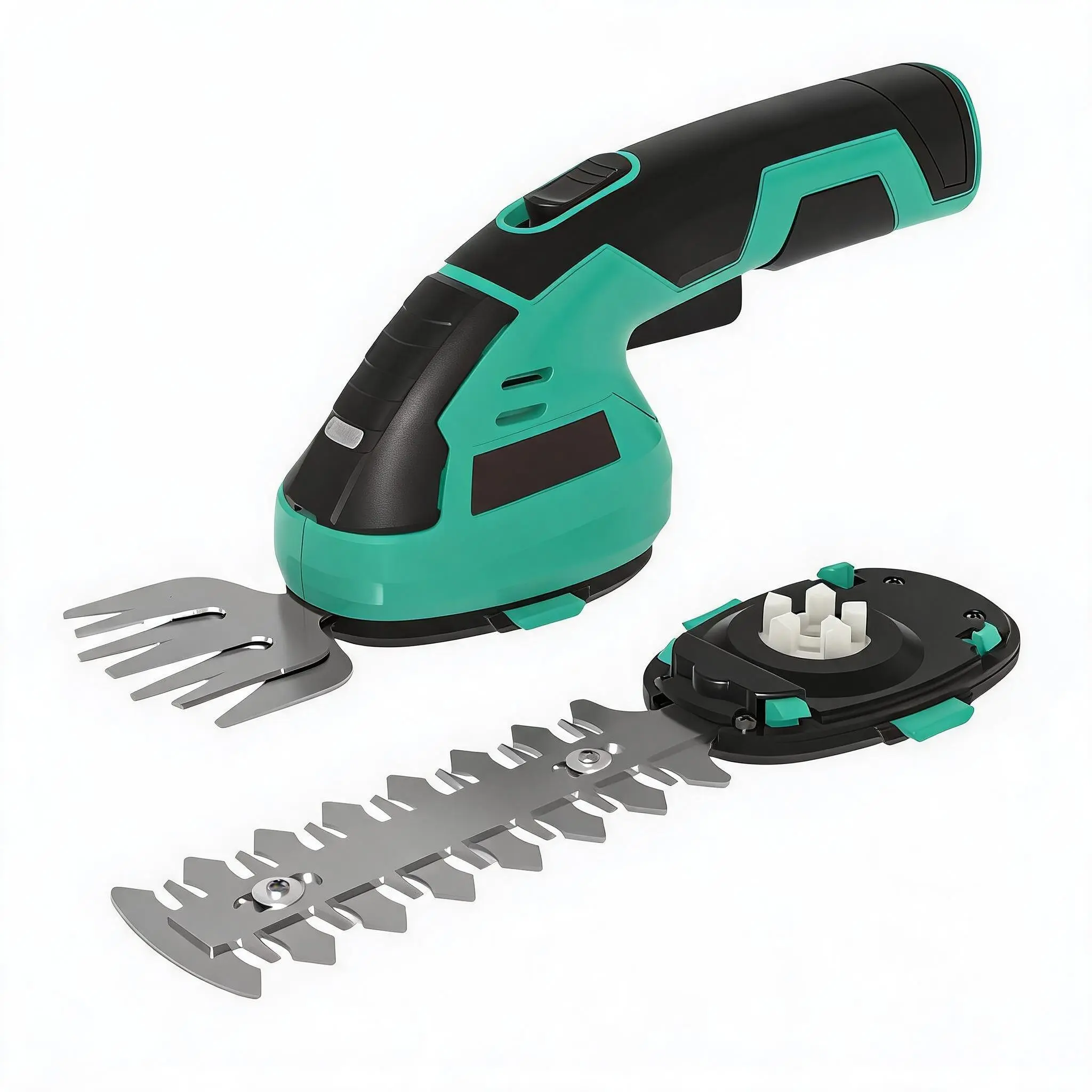 Wireless 2-in-1 Hedge Trimmer & Grass Shear – 7.2V Rechargeable Lithium-Ion, Handheld Electric Shrub Cutter with Type-C Charging – Perfect for Lawn and Garden Care