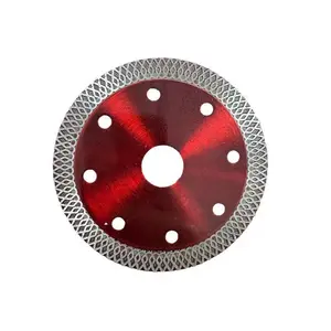 Ultra-Thin Diamond Saw Blade for Tile Cutting, Mesh Wave Pattern, Microcrystalline Glass Ceramic Tiles, Angle Grinder Accessory, Power Tool Replacement Blades