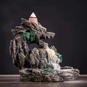 Dragon Design Incense Burner, 1 Count Resin Backflow Incense Holder, Home Ornament for Living Room Bedroom, Desktop Decor, Scent, Fragrance Incense