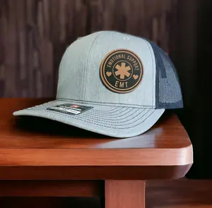 Sleepy Medic Emotional Support EMT Leather Patch Hat