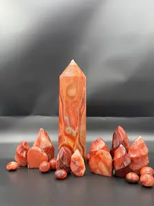 Aura Crystal US All Carnelian Product Check Options for Variations - Diverse Shapes & High-Quality Natural Stone Decor for Home or Office