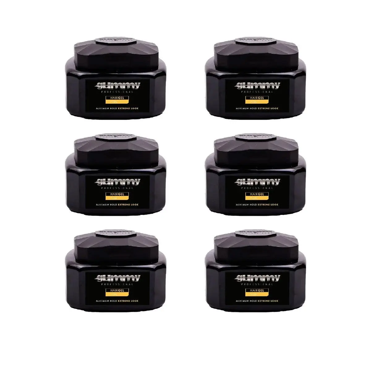 Gummy Hair Gel Maximum Hold & Extreme Look Plus 16.9 oz - 12x Pack