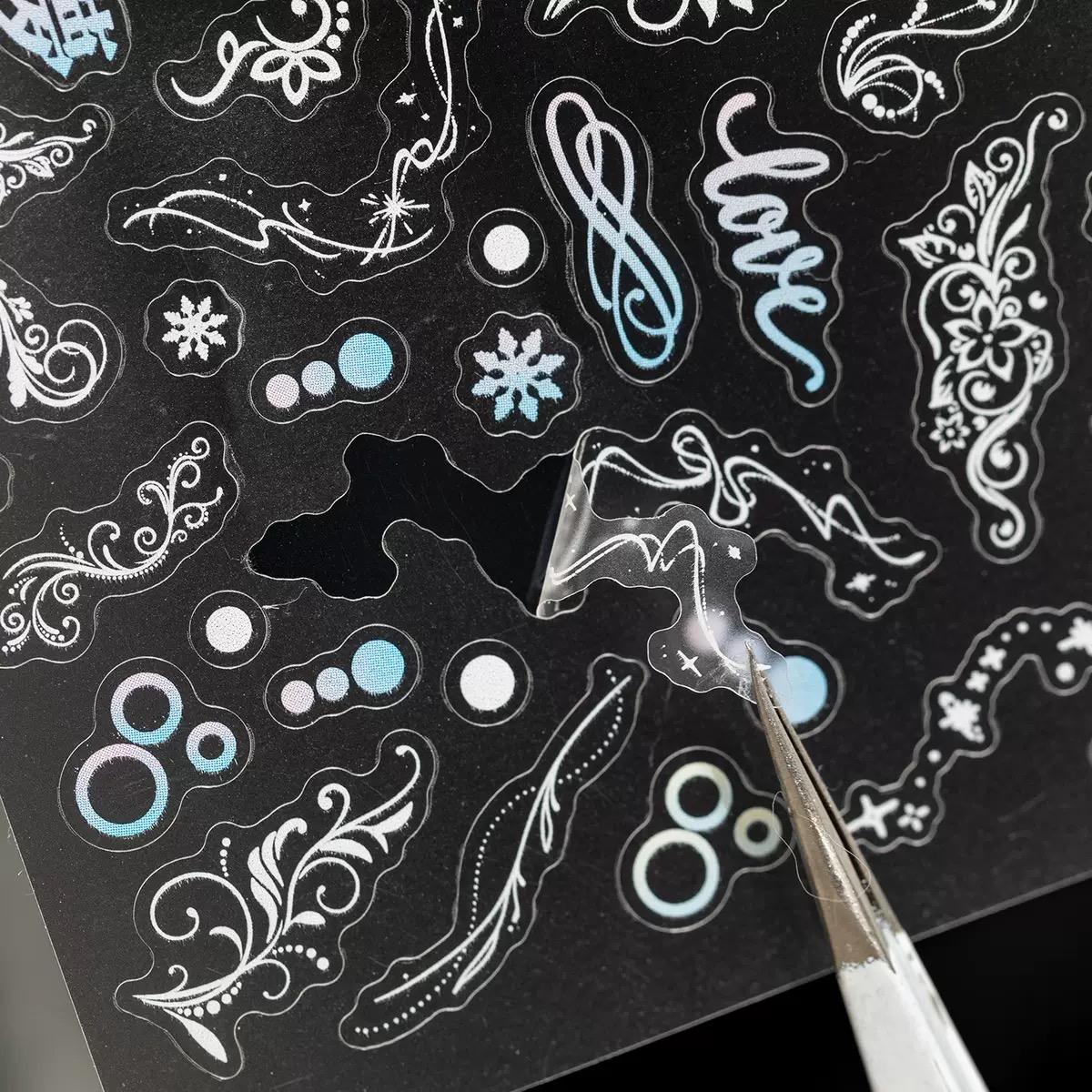 New Arrival 【Soft Glow Album】, PET coil die-cut sticker book with 30 pages of abundant stickers, decorative element stickers suitable for journals, laptops, suitcases and more