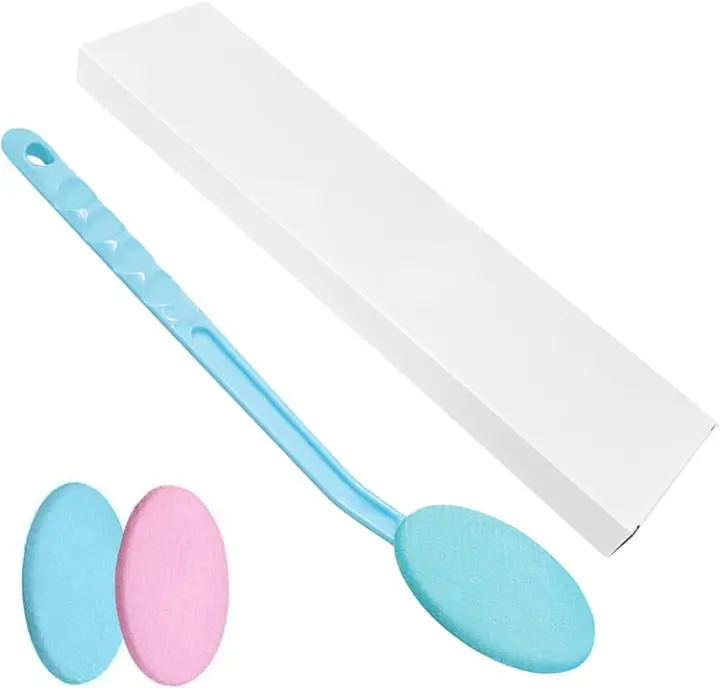 Easy Lotion Applicator, Back Rubs Massager Bath Brush, Extra Long Handle, Easily Self Apply Lotions, Great for Body Care