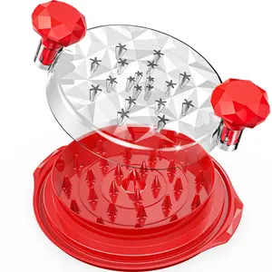 Chicken Shredder with Brush Meat Shredder Ergonomic Handle BPA Free Chicken Shredder Tool Twist Anti-Slip Chicken Shredder Twist Save Time Chicken Shredder Tool Twist Transparent Lid