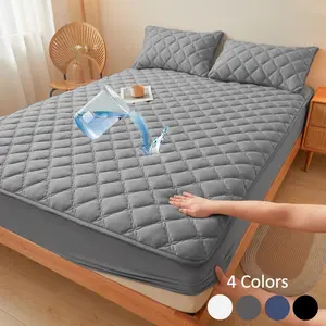 2pcs/3pcs waterproof and dirt-proof mattress cover Soft, comfortable and breathable mattress protector Suitable for bedrooms, guest rooms, apartments, schools and families with children, pets or the elderly Twin/Full/Queen/King (including pillowcases)