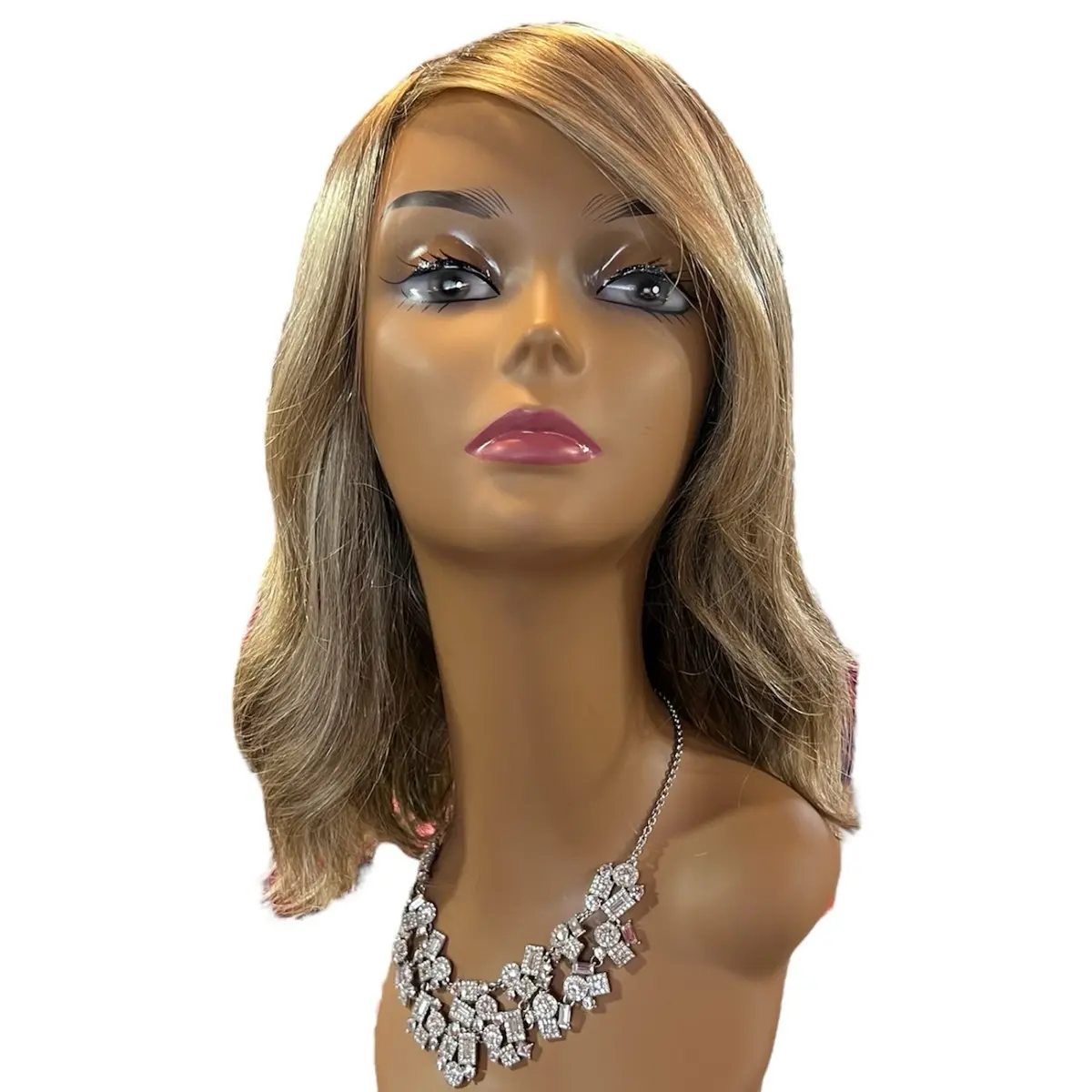 Rebecca synthetic 16” r12/26chm body wave wig