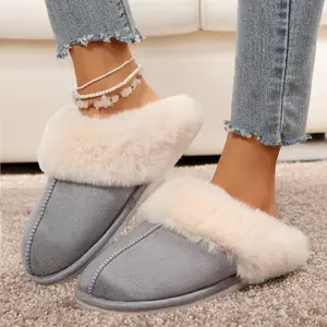Womens Slippers Memory Foam House Bedroom Slippers for Women Plush Comfortable Faux Lined Anti-Slip Sole Slippers shoes