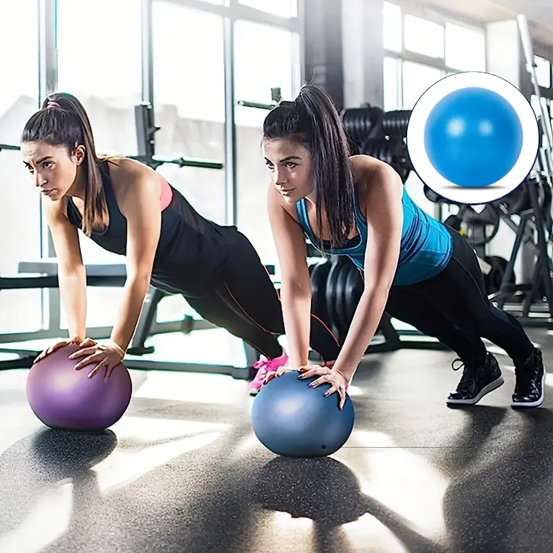Mini Yoga Ball for Pilates, Fitness, 25cm/9.84in Adult Size PVC Stability Training Ball for Indoor Use, Balancing Exercise, and Stretching, Exercise Balls