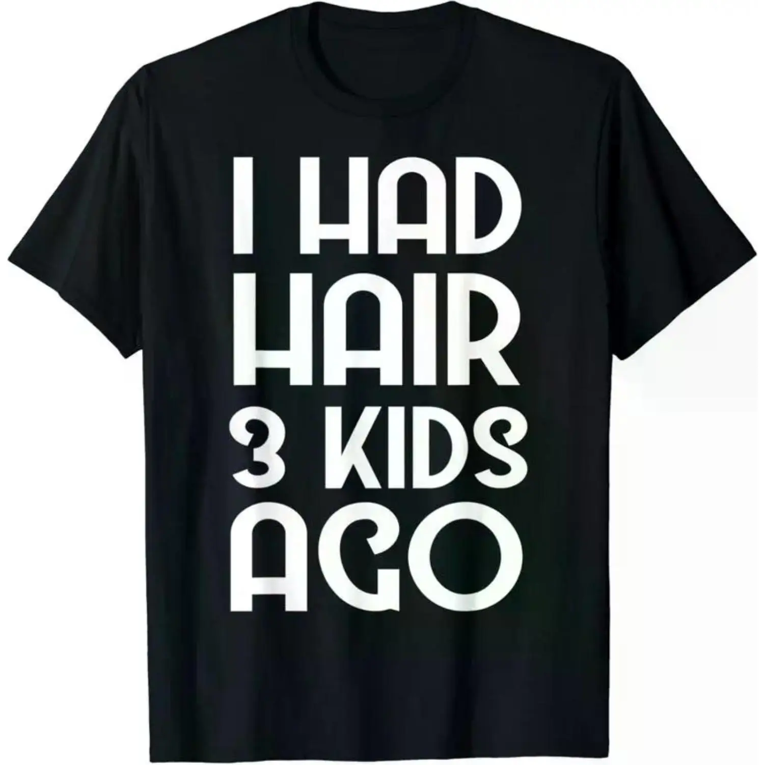 Humorous Bald Dad T-Shirt for Fathers of Triplets Perfect Gift for Dad on Father's Day