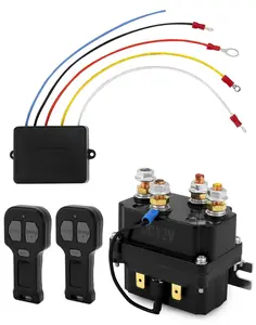 Wireless Winch Remote Control Kit, 12V 250A Winch Solenoid Relay Contactor + 12V Wireless Winchs Remote, for Truck ATV SUV 63070 62135 74900 70715