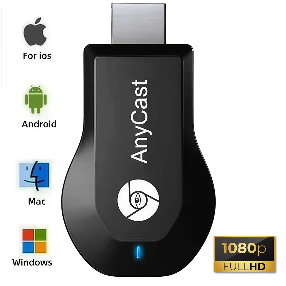Wireless HDMI Transmitter and Receiver, 2.4G WiFi Casting Dongle, Screen Mirroring Adapter, 1080P Clear Image, AirPlay Miracast DLNA Supported, Ideal for Outdoor Meeting and Home Use, Cellphone Accessories, Electronic Gadgets