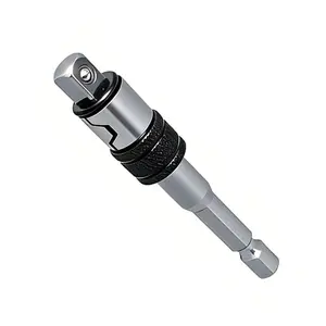 2 in 1 Drill Chuck Adapter & Socket Extension, Auto Lock Quick Release Hex to 1/4" Socket Converter, Universal Rotary Hammer to Impact Drill Adapter for Power Tools fathersdaygift