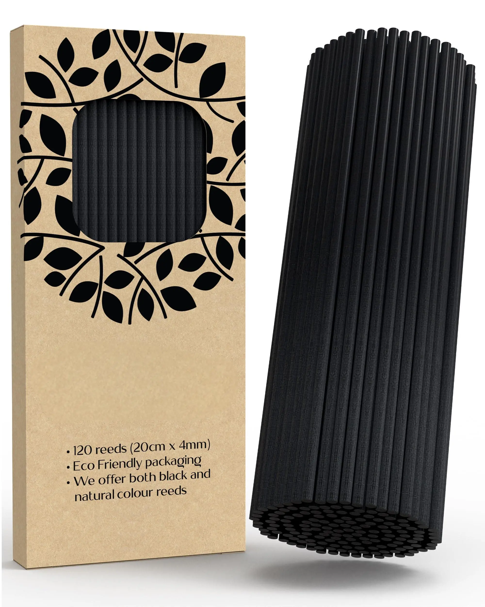 120pcs Fiber Reed Diffuser Sticks - Aromatherapy Sticks Fragrance Refills for Aromatherapy Essential Oils