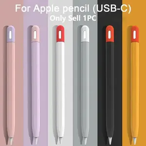 Silicon Case For Apple Pencil 3 USB-C Protective Cover For iPad Pencil Touch Pen Grip Holder Sleeve Portable Stylus Cover Protection