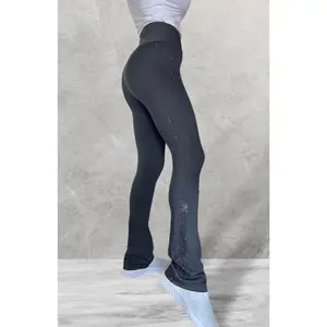 LUXEIT DIAMOND™ Noir Black BootCut High-Waisted Leggings