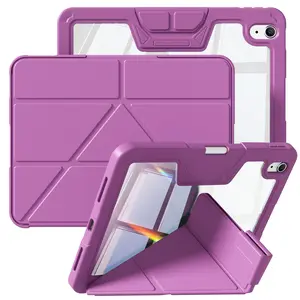 Case for iPad (A16) 11th Generation 11 inch / 10th Gen 10.9 inch, iPad 11 inch (Air 11 inch M3/M2, Air 5th/4th Gen, Pro 4th/3rd/2nd) | Shockproof Smart PU Leather Cover with Multi-Fold Multi-Angle Stand, Support Auto Wake/Sleep