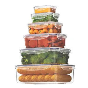 40 Piece（20 pack）Plastic Food Storage Container Set – Microwave & Freezer Safe, Stackable Transparent Kitchen Storage Boxes, Multi-Size Airtight Meal Prep Containers