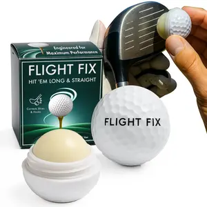 HODL 21 FlightFix Golf Ball Shaped Anti-Slice & Anti-Hook Compound for Straighter, Longer Shots - Golf Training Aid Reduces Side Spin - Unique Packaging, Golf Gift