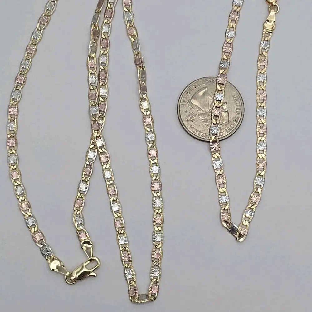 New style set chain 24"inches with bracelet 8"inches 3N gold-plated three colors fashion design