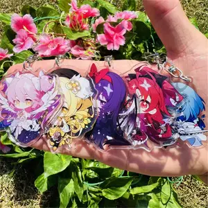 Anime Puella Magi Madoka Magica Keychain – Kaname Madoka, Akemi Homura, Miki Sayaka, Tomoe Mami Cosplay Accessories