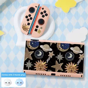 Suitable for Nintendo Switch 2 case, Game console accessories, removable cover, TPU soft shell, two thumb joystick caps, 2025 new model, 7-inch protective case, multiple colors, Joy Con Design, perfect for Christmas/gifts