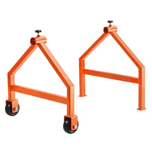 VEVOR Wire Spool Rack, 220 lbs Load Capacity, Portable Cable Caddy, Moveable Wire Rack with Wheels, Spool Holder, Up to 29.9 in Diameter, for Electrical Industrial and Retail Use, Working Efficiency