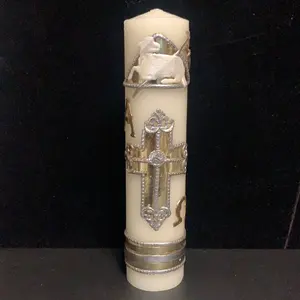 Cirio pascual dorado 8”x2”