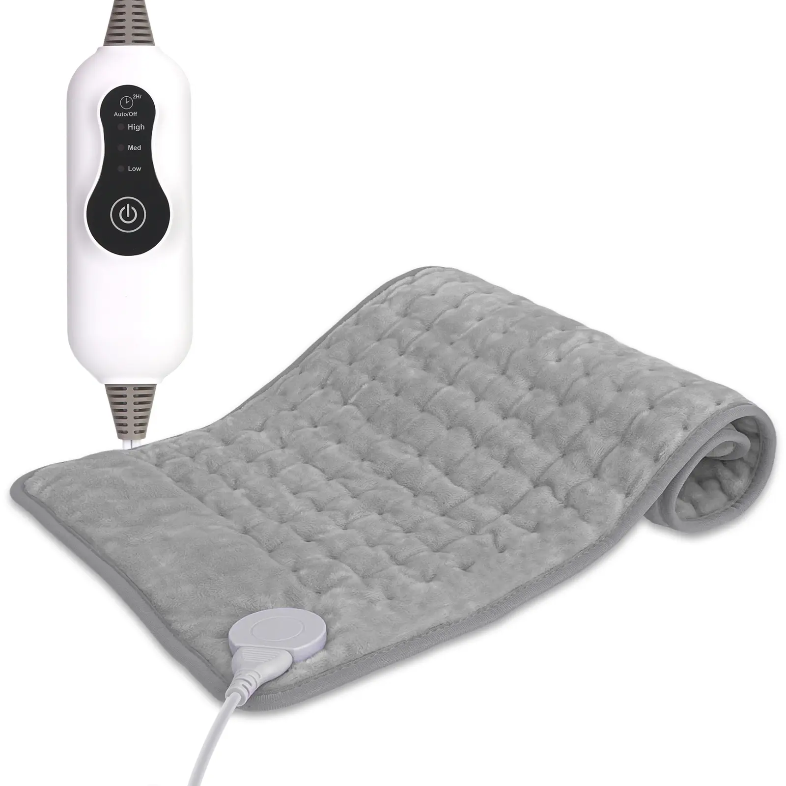 Full-Body Heating , Portable, 24“ x 12”, 2-Hour Auto Shut-Off, 3 Heat Settings, Soft Flannel, Skin-Friendly Material, Holiday Gift, Perfect for Dad, Mom, or Friends, Heats Shoulders, Legs, Knees,and More, Machine Washable, Overheat Protection Back Fatigue