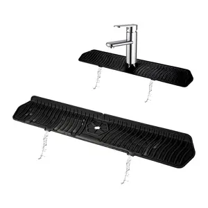 Kitchen Sink Splash Guard, 1 Count Silicone Faucet Splash Mat, Portable Household Sink Drain Mat for Home Kitchen Bathroom Countertop, Summer for Gift, Water Splash Guard