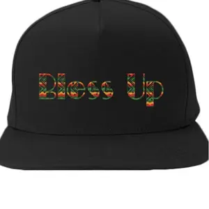 Bless Up Snapback Hat – Reggae Rasta 5-Panel Flat Bill Cap