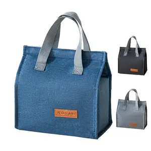 Portable Large Capacity Lunch Bag with Handle, 1 Count Durable Lunch Bags for Women, Insulated Lunch Box Storage Bag for Travel, Outdoor, Office, Summer for Gift, Multifunctional Insulated Bag