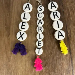 Personalized Friendship Bracelet Keychains